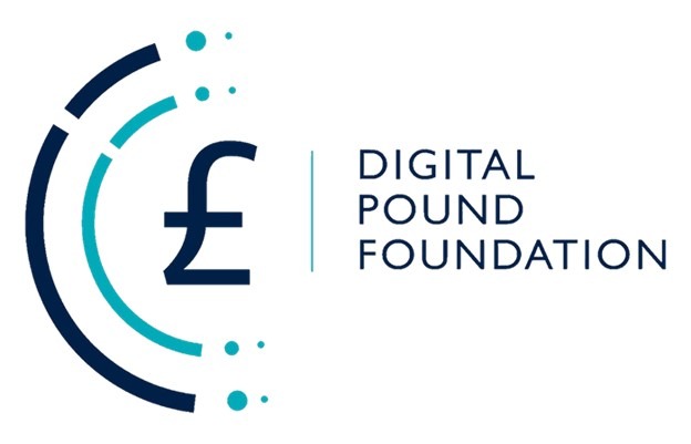 Digital Pound Foundation. British pound on white background.