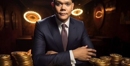 Trevor Noah the South African comedian and former host of The Daily Show with Bitcoin.